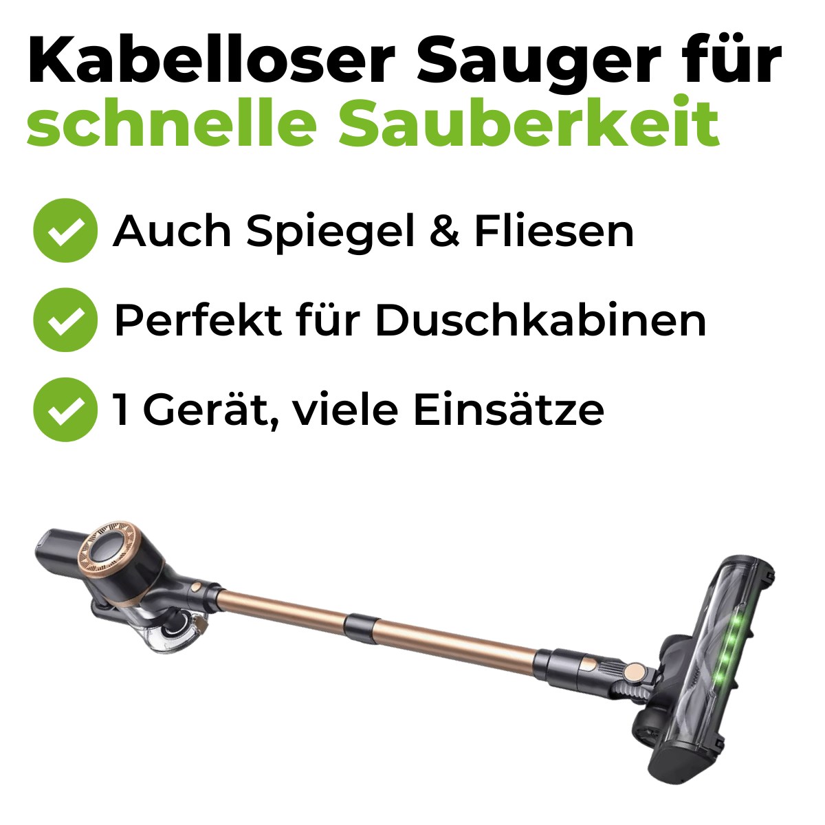 Kabelloser Akku Staubsauger Beutellos - Norvic