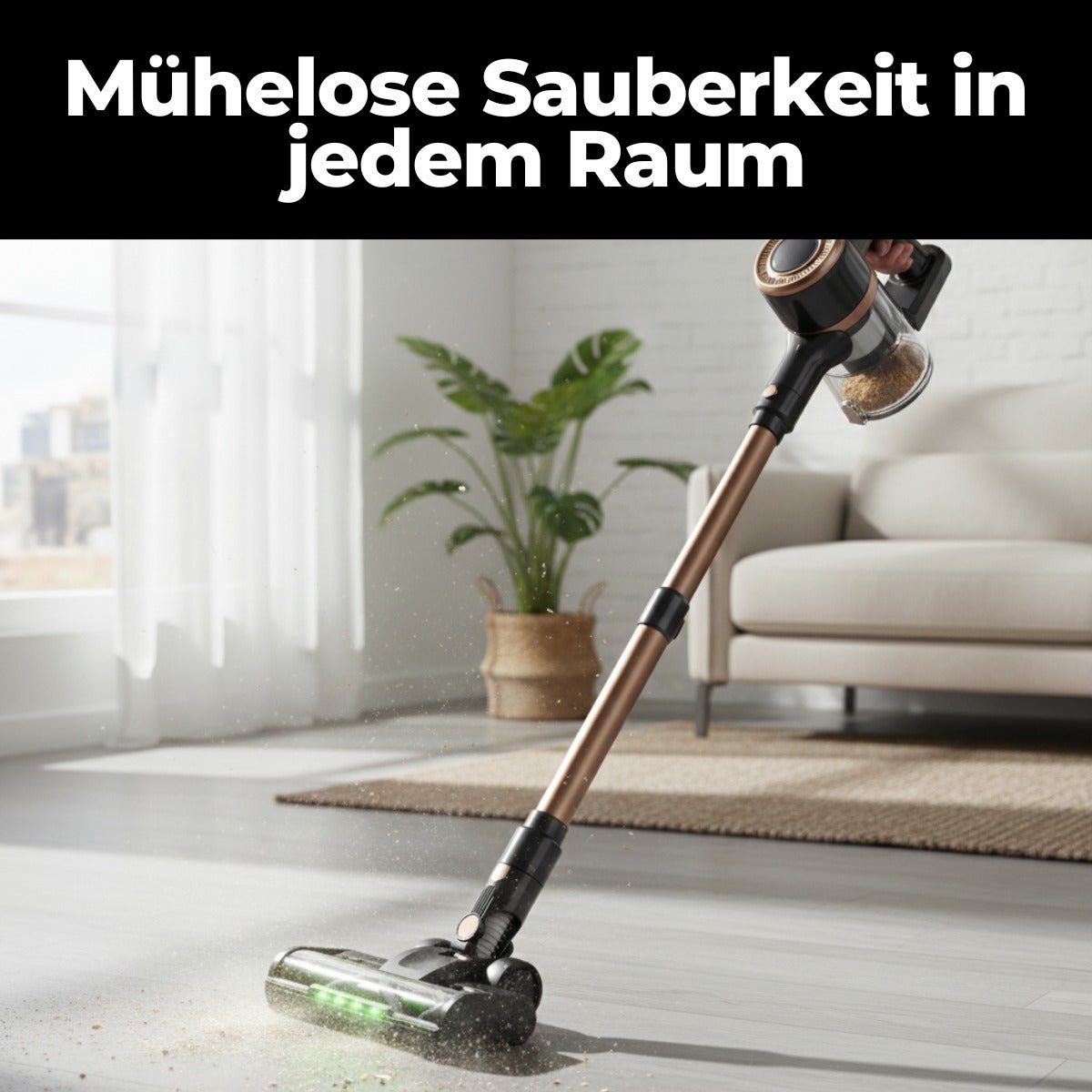 Kabelloser Akku Staubsauger Beutellos - Norvic