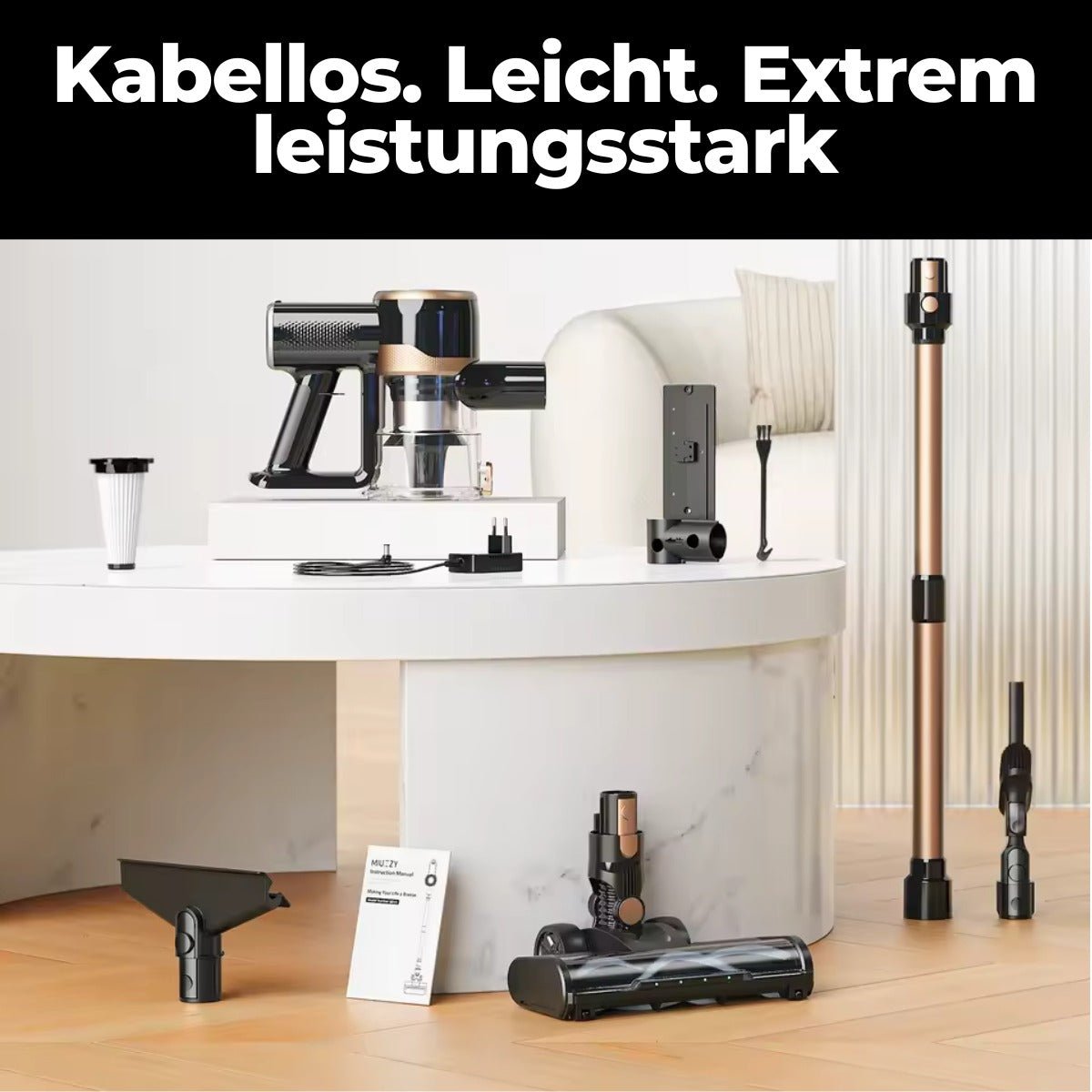 Kabelloser Akku Staubsauger Beutellos - Norvic